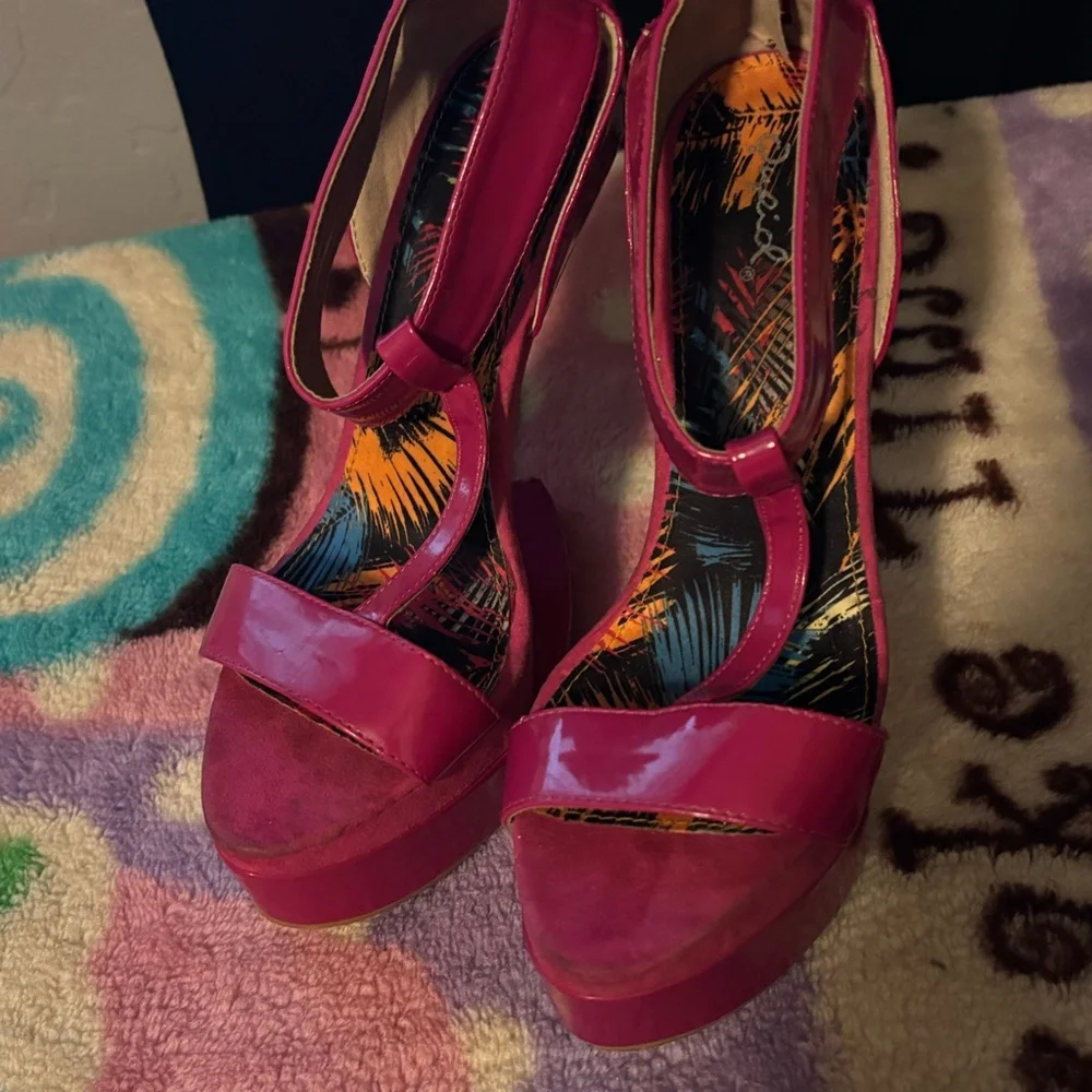 Hot Pink Platform Stiletto Heels – Size 7.5 | Bold Statement Heels |